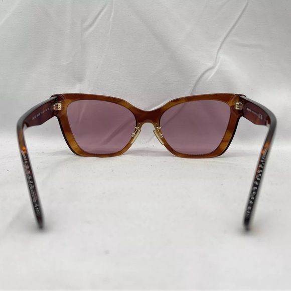 Miu Miu Womens Butterfly Sunglasses Honey Havana NWB - Picture 7 of 8